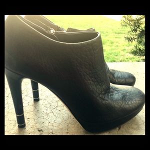 Christian Dior black leather booties size 38 or 8.
